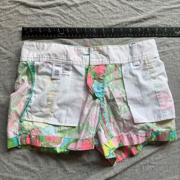 Sz 00 Lilly Pulitzer The Callahan Short Bright Pink Green and Yellow Floral - Picture 8 of 8